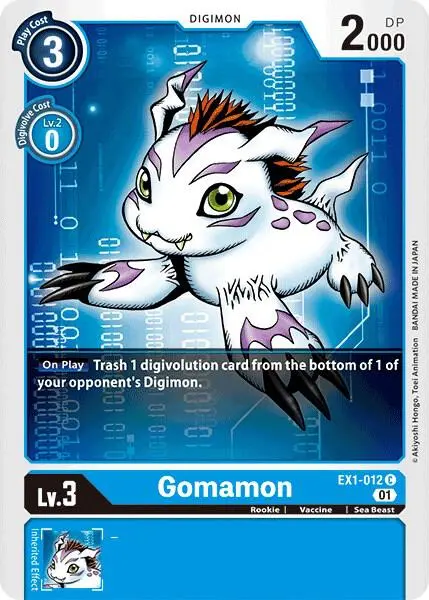 Gomamon card art