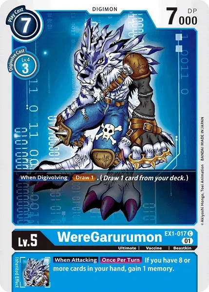 WereGarurumon card art