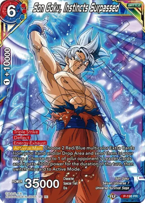 Son Goku, Instincts Surpassed card art