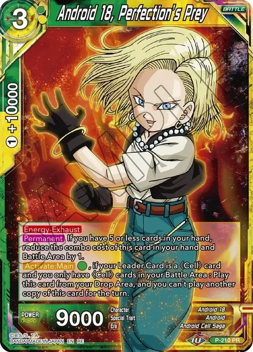 Android 18, Perfection's Prey card art