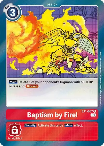 Baptism by Fire! card art