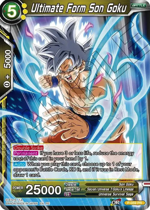 Ultimate Form Son Goku card art