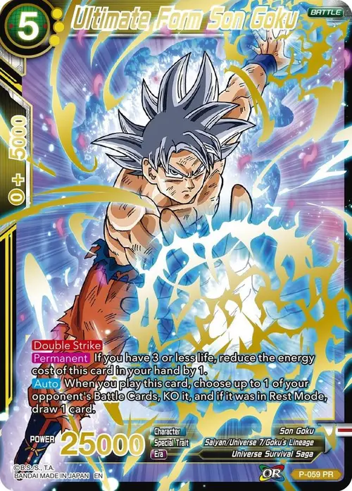 Ultimate Form Son Goku (Gold Stamped) card art
