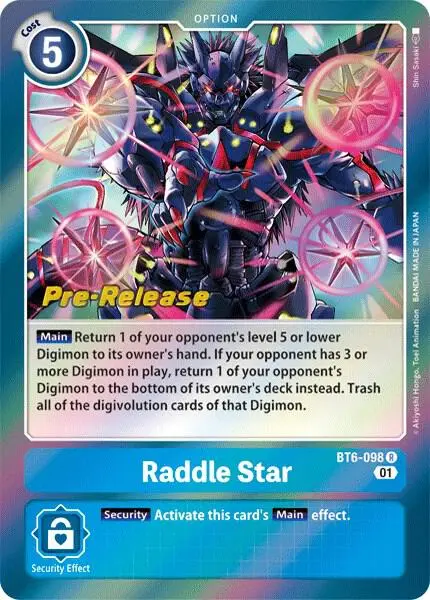 Raddle Star card art