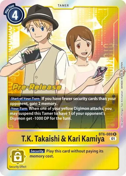 T.K. Takaishi & Kari Kamiya card art