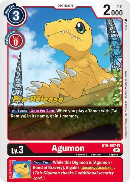Agumon card art