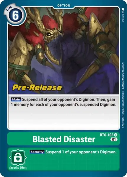 Blasted Disaster card art