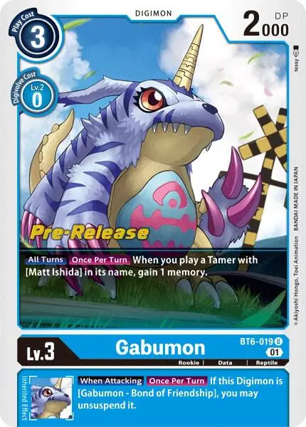 Gabumon card art