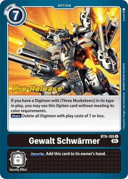 Gewalt Schwarmer card art