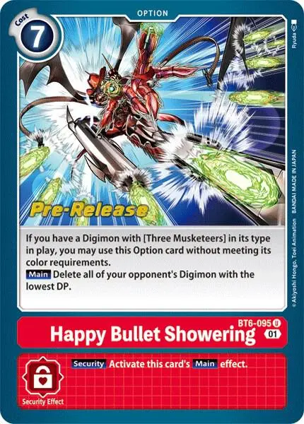 Happy Bullet Showering card art