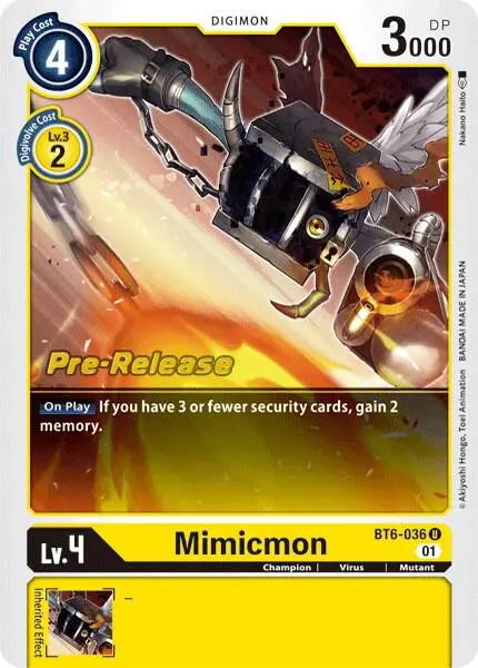 Mimicmon card art