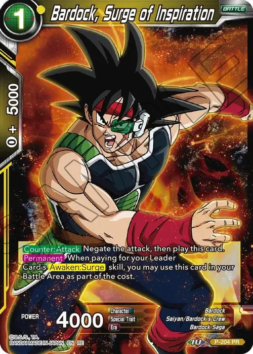 Bardock, Surge of Inspiration card art