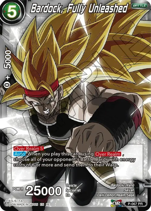 Bardock, Fully Unleashed card art