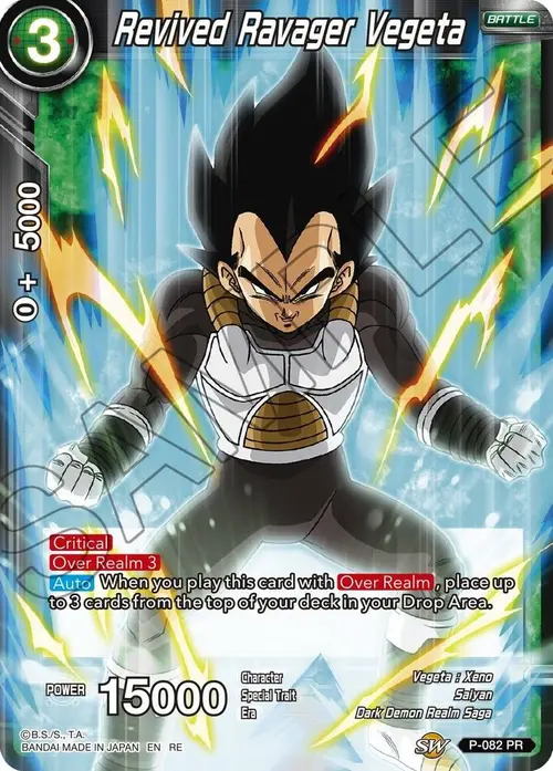 Revived Ravager Vegeta card art