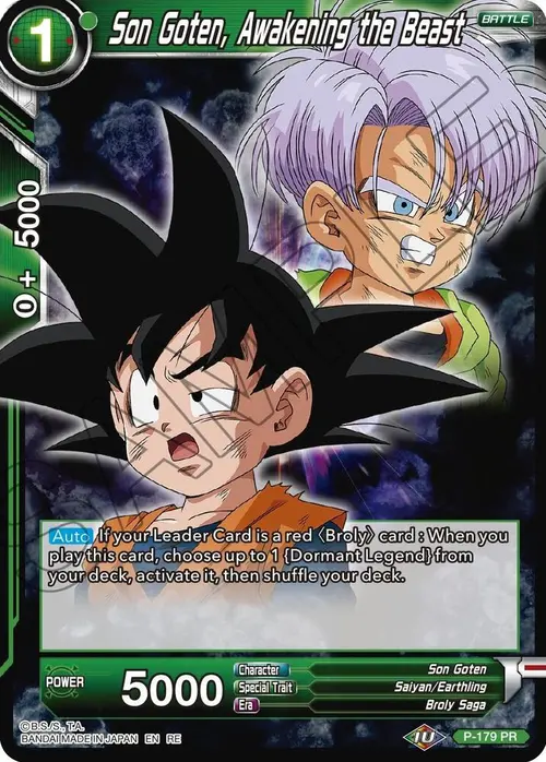 Son Goten, Awakening the Beast card art