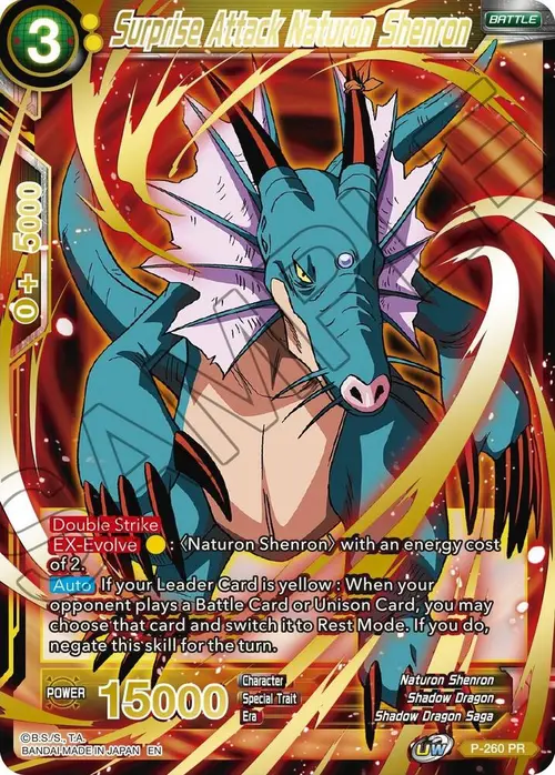 Surprise Attack Naturon Shenron (Gold Stamped) card art