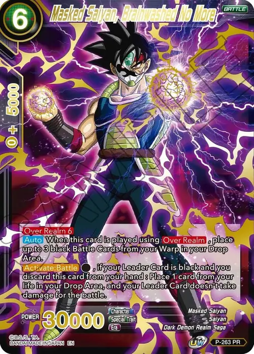 Masked Saiyan, Brainwashed No More (Gold Stamped) card art