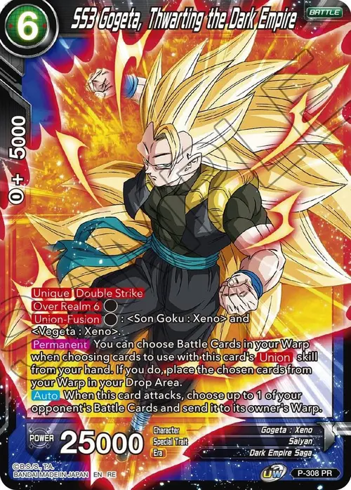 SS3 Gogeta, Thwarting the Dark Empire card art