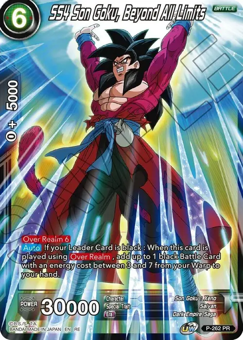 SS4 Son Goku, Beyond All Limits card art