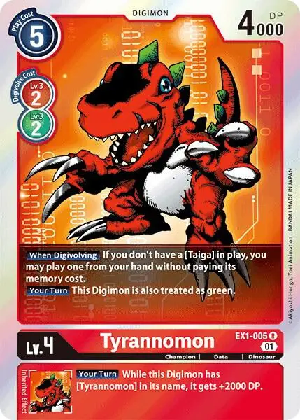 Tyrannomon card art
