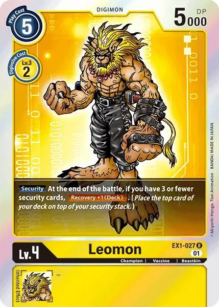 Leomon card art