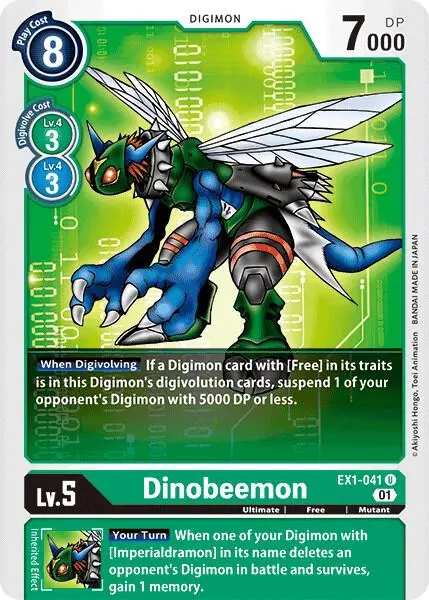 Dinobeemon card art