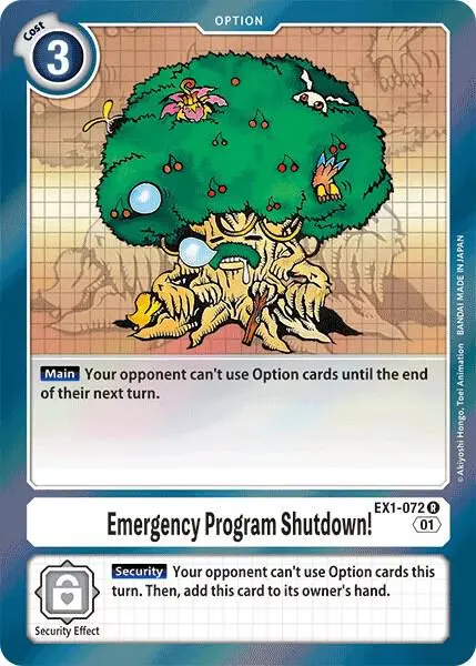 Emergency Program Shutdown! card art