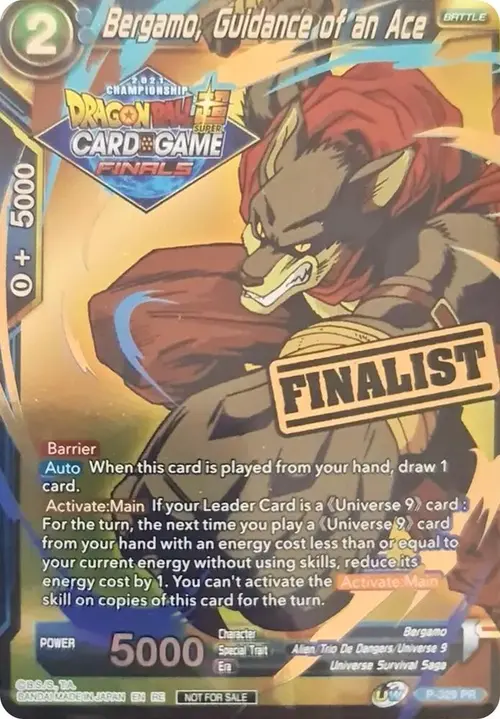 Bergamo, Guidance of an Ace (Championship 2021 Vault Set) (Finalist Gold Stamped) card art