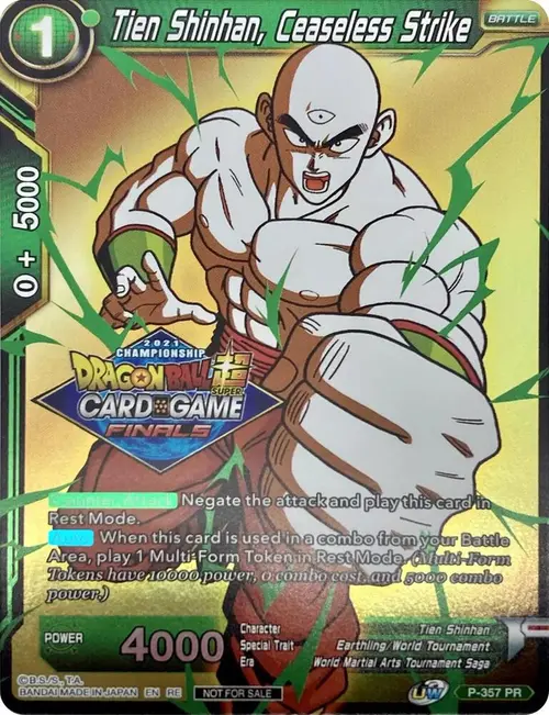 Tien Shinhan, Ceaseless Strike (Championship Pack 2021 Vault Set) card art