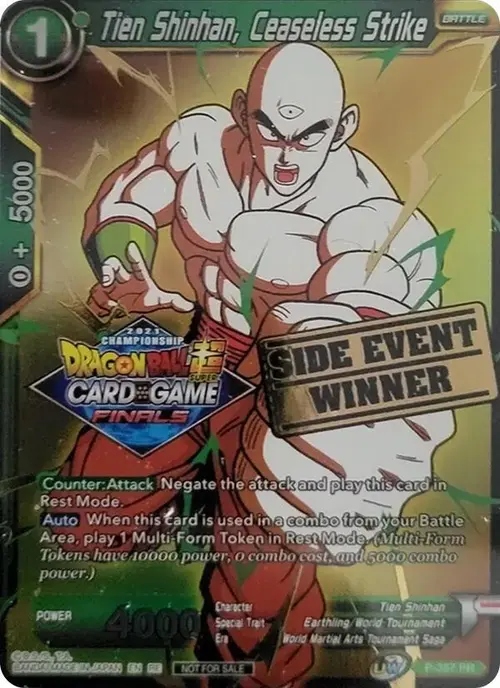 Tien Shinhan, Ceaseless Strike (Championship 2021 Vault Set) (Side Event Winner) card art