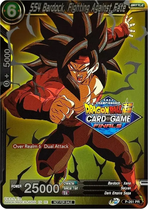 SS4 Bardock, Fighting Against Fate (2021 Tournament Pack Vault Set) card art