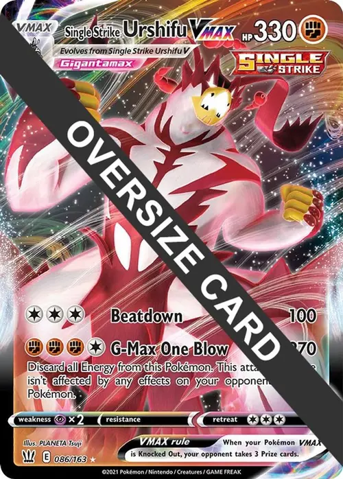Single Strike Urshifu VMAX - 086/163 card art
