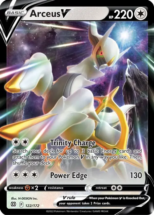 Arceus V card art