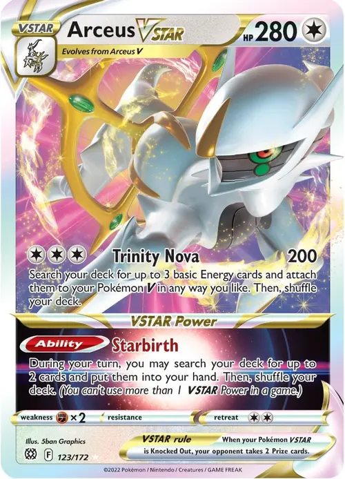 Arceus VSTAR card art
