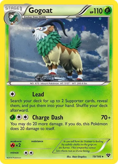 Gogoat - 19/146 (Cosmos Holo) card art