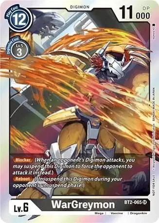 WarGreymon - BT2-065 (Classic Collection) card art