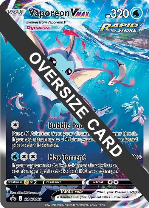 Vaporeon VMAX - SWSH182 card art