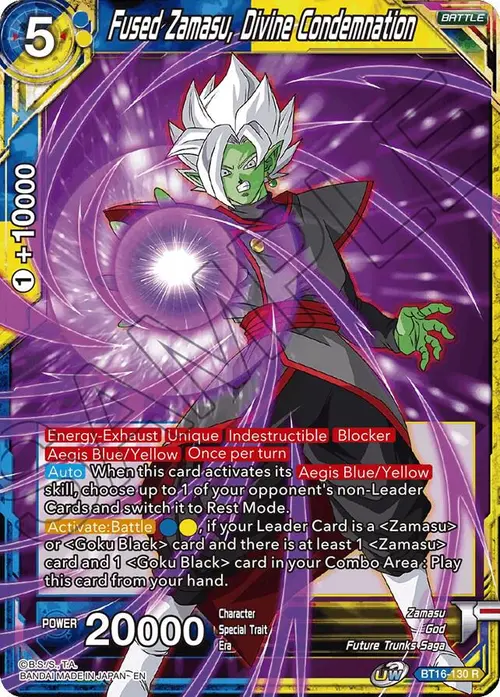 Fused Zamasu, Divine Condemnation card art