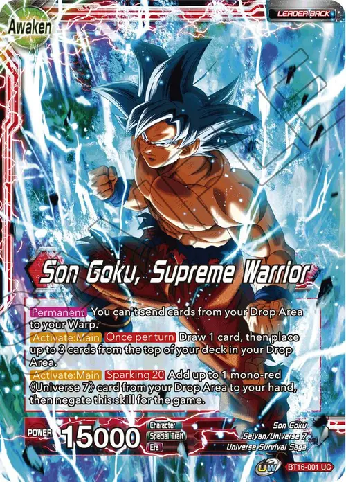 Son Goku // Son Goku, Supreme Warrior card art