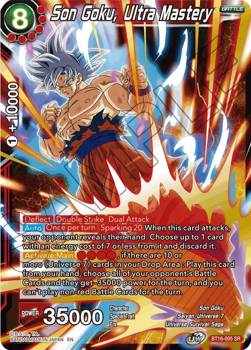 Son Goku, Ultra Mastery card art