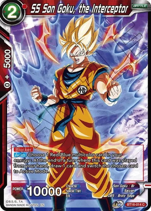 SS Son Goku, the Interceptor card art