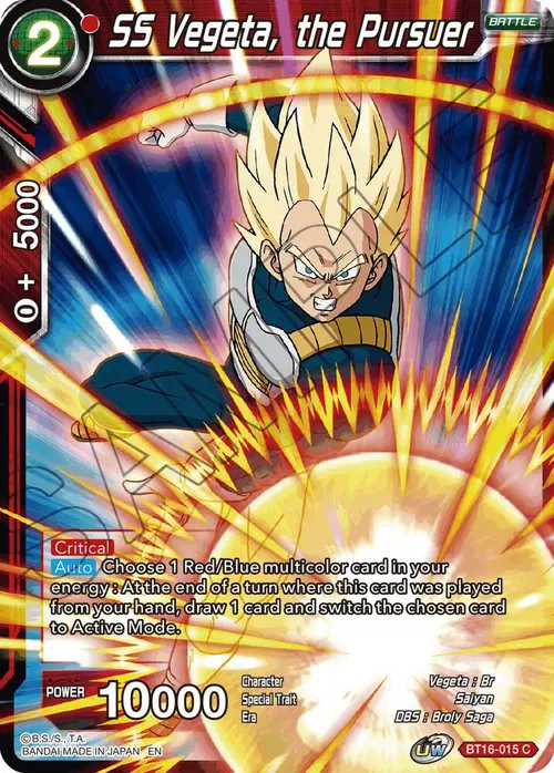SS Vegeta, the Pursuer card art