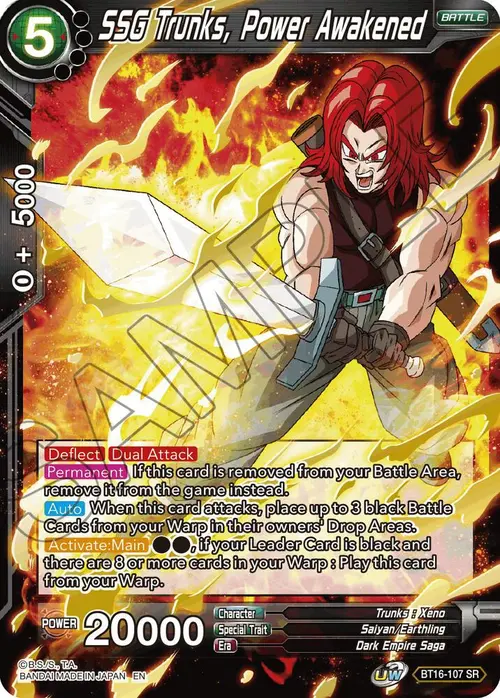 SSG Trunks, Power Awakened card art