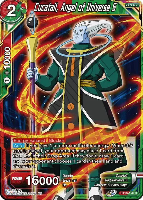 Cucatail, Angel of Universe 5 card art