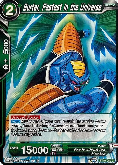 Burter, Fastest in the Universe card art