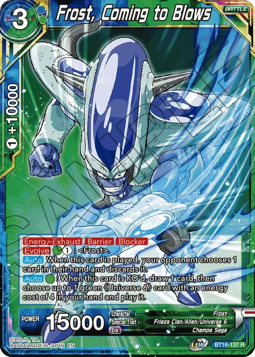 Frost, Coming to Blows card art