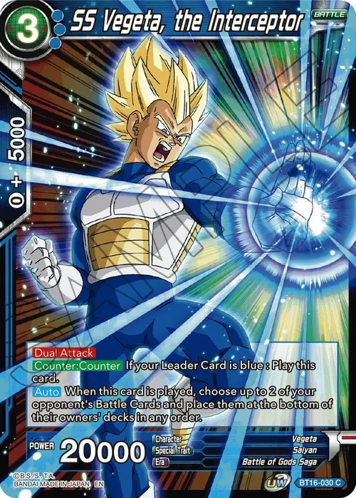 SS Vegeta, the Interceptor card art