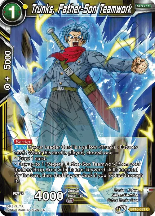 Trunks, Father-Son Teamwork card art