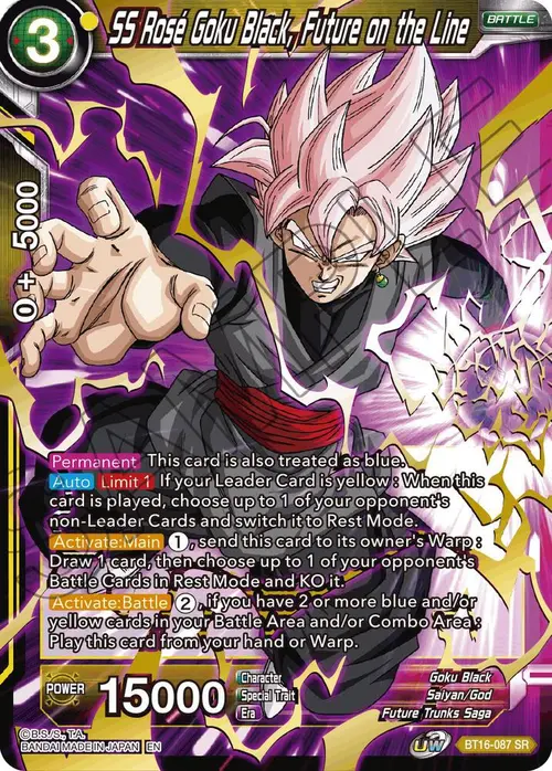 SS Rose Goku Black, Future on the Line card art