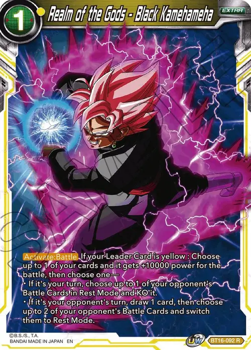 Realm of the Gods - Black Kamehameha card art